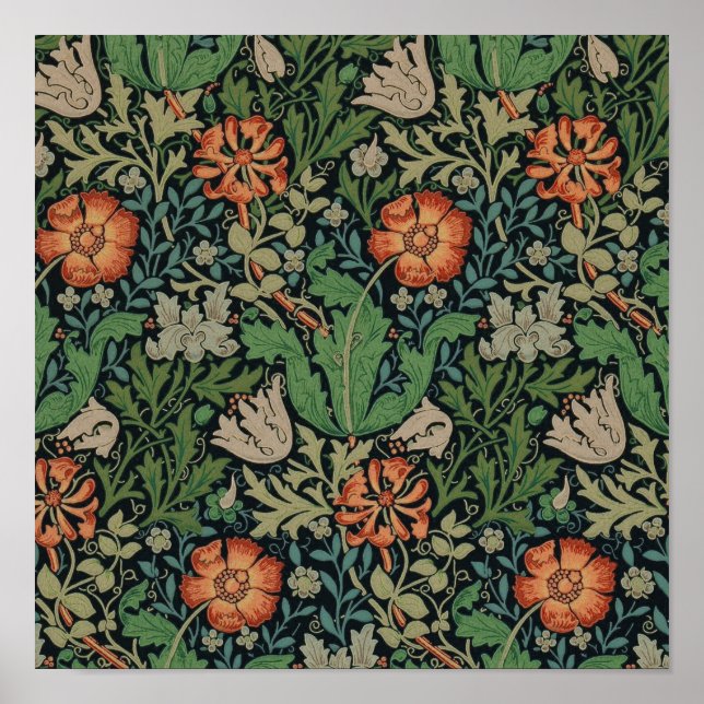 William Morris Compton Tapet Klassiker Poster (Framsidan)