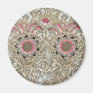 William Morris Corncockle Botanisk Blommotiv Magnet