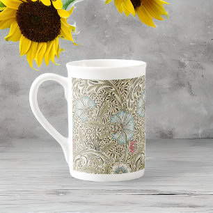 William Morris Corncockle Cream Blue och Ro Benporslin Mugg