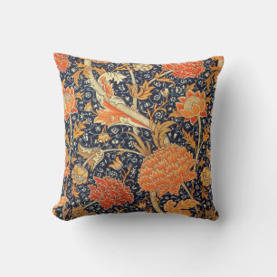 William Morris Cray blom- art nouveaumönster Kudde