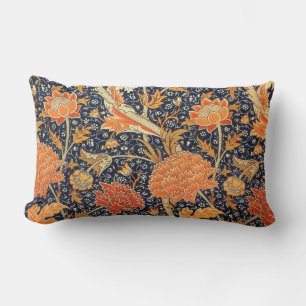 William Morris Cray blom- art nouveaumönster Lumbarkudde