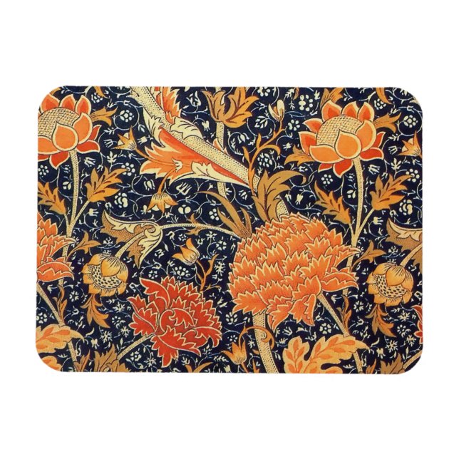 William Morris Cray blom- art nouveaumönster Magnet (Horisontell)