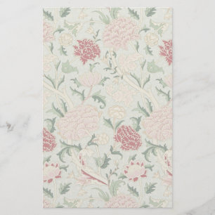 William Morris Cray blom- Pre-Raphaelitevintage Brevpapper