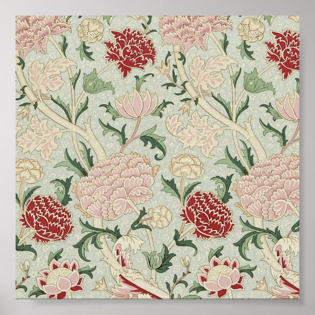William Morris Cray blom- Pre-Raphaelitevintage Poster (Framsidan)