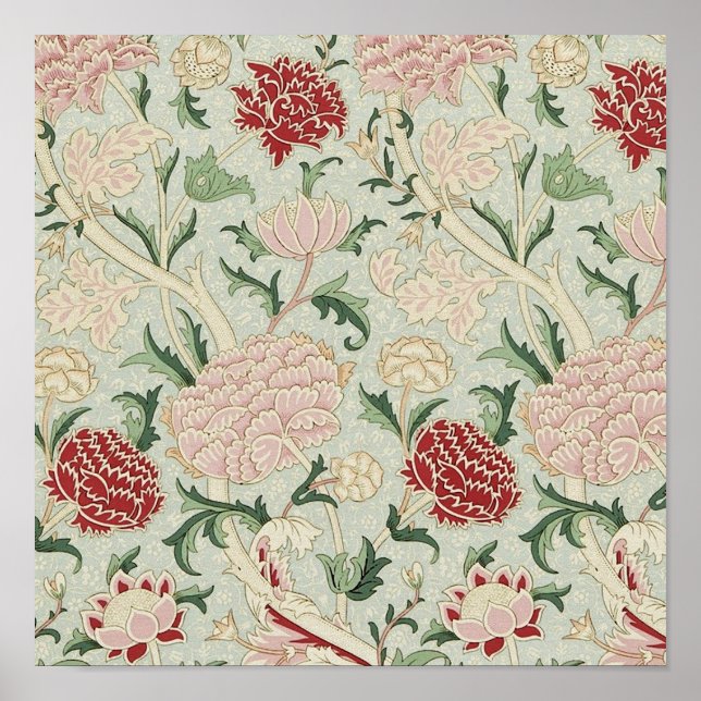 William Morris Cray blom- Pre-Raphaelitevintage Poster (Framsidan)