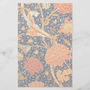 William Morris Cray Blommigt Art nouveau Mönster Brevpapper