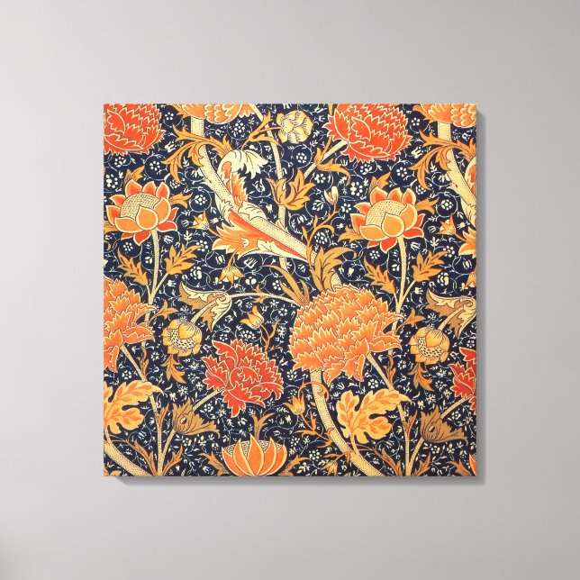 William Morris Cray Blommigt Art nouveau Mönster Canvastryck (Framsida)