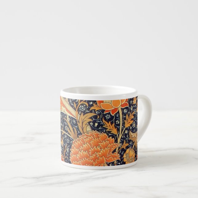 William Morris Cray Blommigt Art nouveau Mönster Espressomugg (Framsida höger)