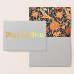 William Morris Cray Blommigt Art nouveau Mönster Folierat Kort