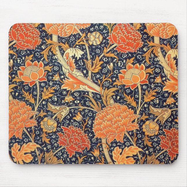 William Morris Cray Blommigt Art nouveau Mönster Musmatta (Framsidan)