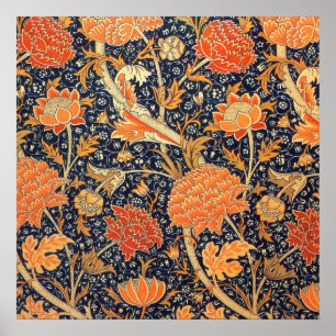 William Morris Cray Blommigt Art nouveau Mönster Poster