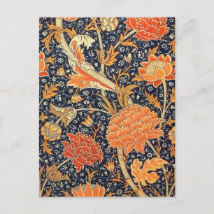 William Morris Cray Blommigt Art nouveau Mönster Vykort
