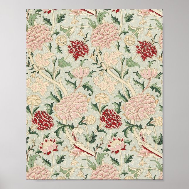William Morris Cray Blommigt Poster (Framsidan)