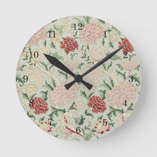 William Morris Cray Blommigt Pre-Raphaelite Vintag Rund Klocka