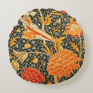 William Morris Cray Blommönster Vintage Rund Kudde