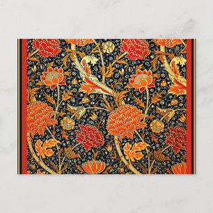 William Morris, Cray, colorful vintage pattern Vykort