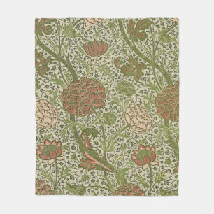 William Morris Cray Sage Blomma Blommig Botanisk Fleecefilt