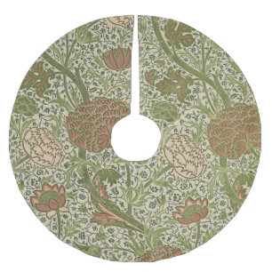 William Morris Cray Sage Blomma Blommig Botanisk Julgransmatta Borstad Polyester