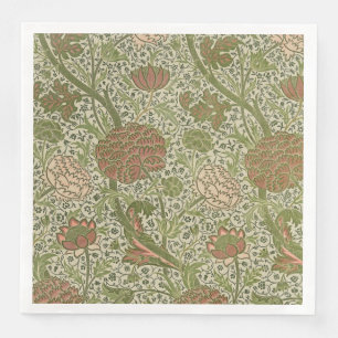 William Morris Cray Sage Blomma Blommig Botanisk Pappersservett