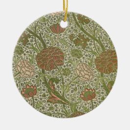 William Morris Cray Sage Flower Blommigt Botanical Julgransprydnad Keramik