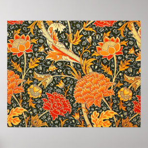 William Morris Cray Tapet Blommönster Poster