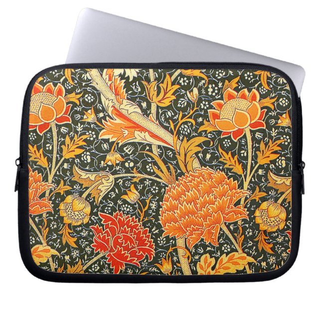 William Morris Cray Tapet Flower Mönster Laptop Fodral (Framsidan)
