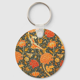 William Morris Cray Tapet Flower Mönster Nyckelring