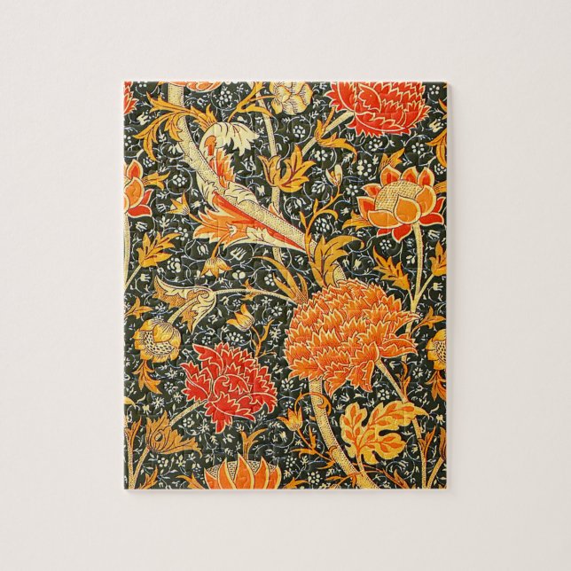 William Morris Cray Tapet Flower Mönster Pussel (Vertikal)