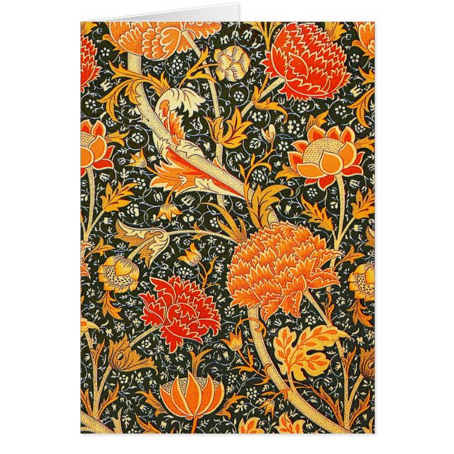 William Morris Cray Tapet Mönster Hälsningskort (Framsidan)