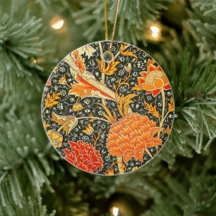 William Morris Cray Tapet Mönster Julgransprydnad Keramik