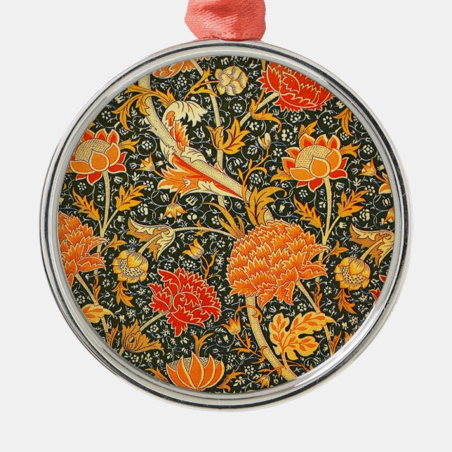 William Morris Cray Tapet Mönster Julgransprydnad Metall (Framsidan)