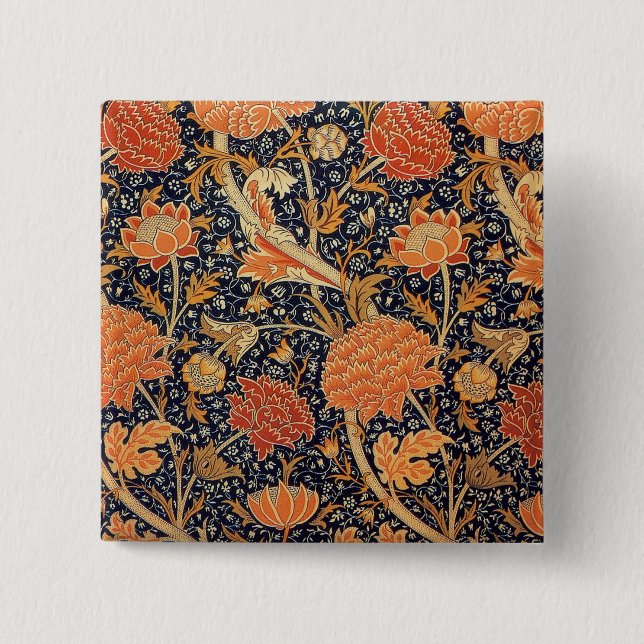 William Morris Cray Tapet Mönster Knapp (Framsida)