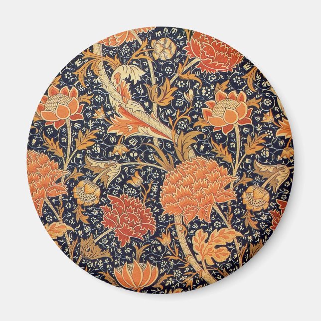 William Morris Cray Tapet Mönster Magnet (Framsidan)