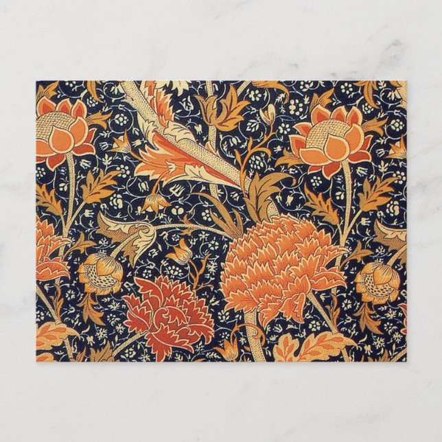 William Morris Cray Tapet Mönster Vykort (Framsida)