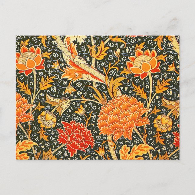 William Morris Cray Tapet Mönster Vykort (Framsida)