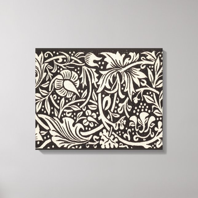 William Morris Daffodil Blommigt Tapet Canvastryck (Framsida)