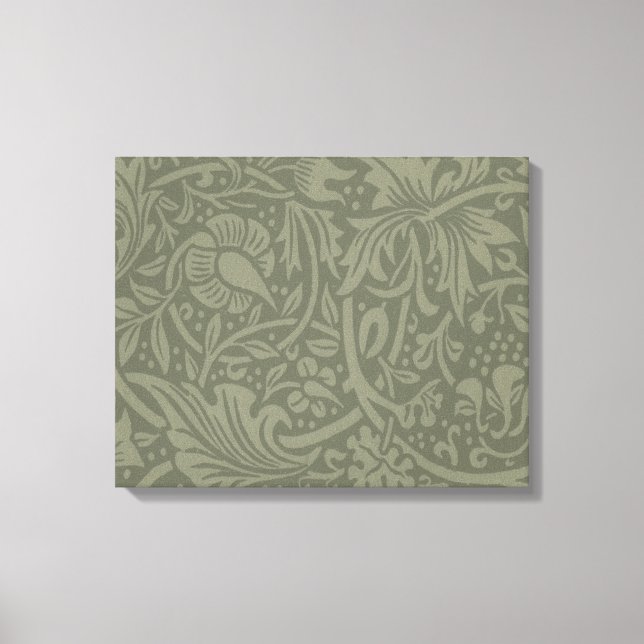 William Morris Daffodil Blommigt Tapet Canvastryck (Framsida)