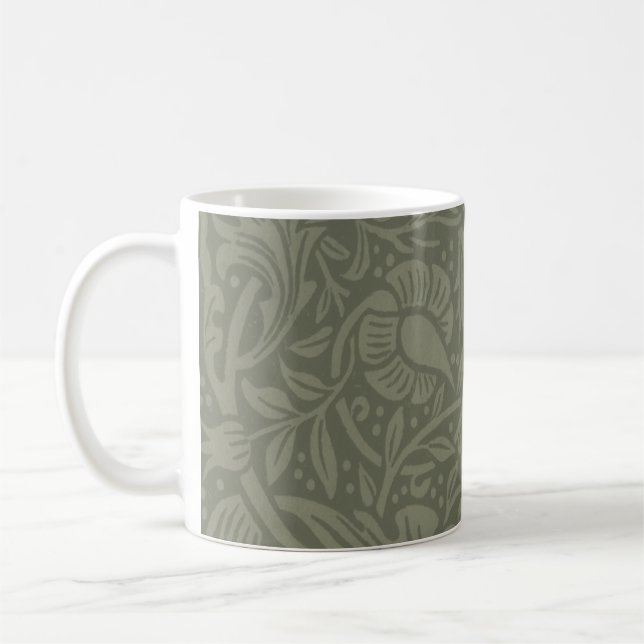 William Morris Daffodil Blommigt Tapet Kaffemugg (Vänster)