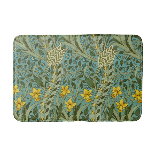 William Morris Daffodil Blommönster Classic Badrumsmatta (Framsidan)