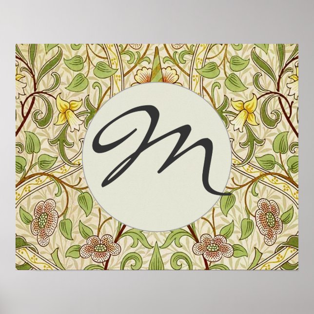 William Morris Daffodil Classic Flower Poster (Framsidan)