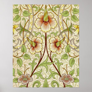 William Morris Daffodil Classic Flower Poster
