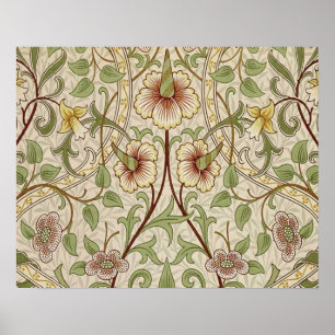William Morris Daffodil Classic Flower Poster