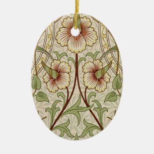 William Morris Daffodil Classic Flower Tapet Julgransprydnad Keramik