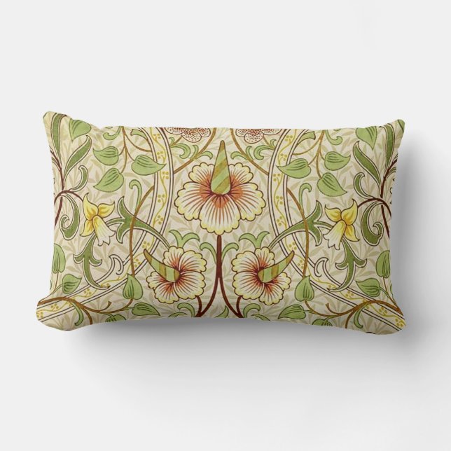 William Morris Daffodil Classic Flower Tapet Lumbarkudde (Framsida)