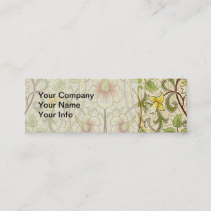 William Morris Daffodil Classic Flower Tapet Mini Visitkort