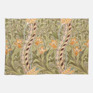 William Morris Daffodil Garden Flower Classic Bota Kökshandduk