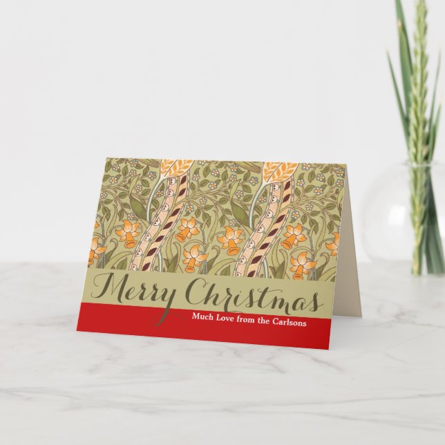 William Morris Daffodil Garden Flower Classic Bota Kort (Framsida)