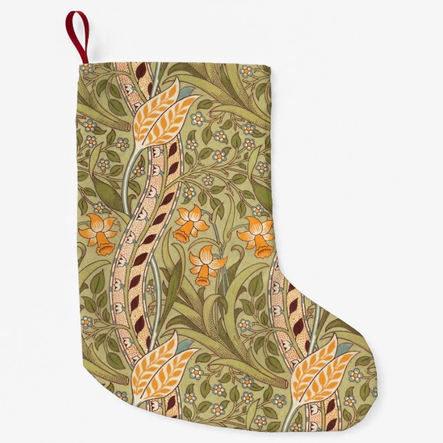 William Morris Daffodil Garden Flower Classic Bota Liten Julstrumpa (Framsidan)