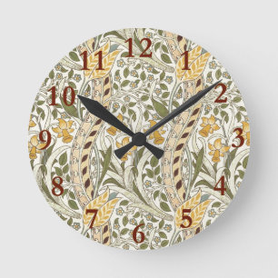 William Morris Daffodil Garden Flower Classic Bota Rund Klocka