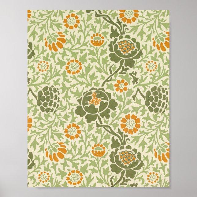William Morris Daisy berömd mönster Poster (Framsidan)